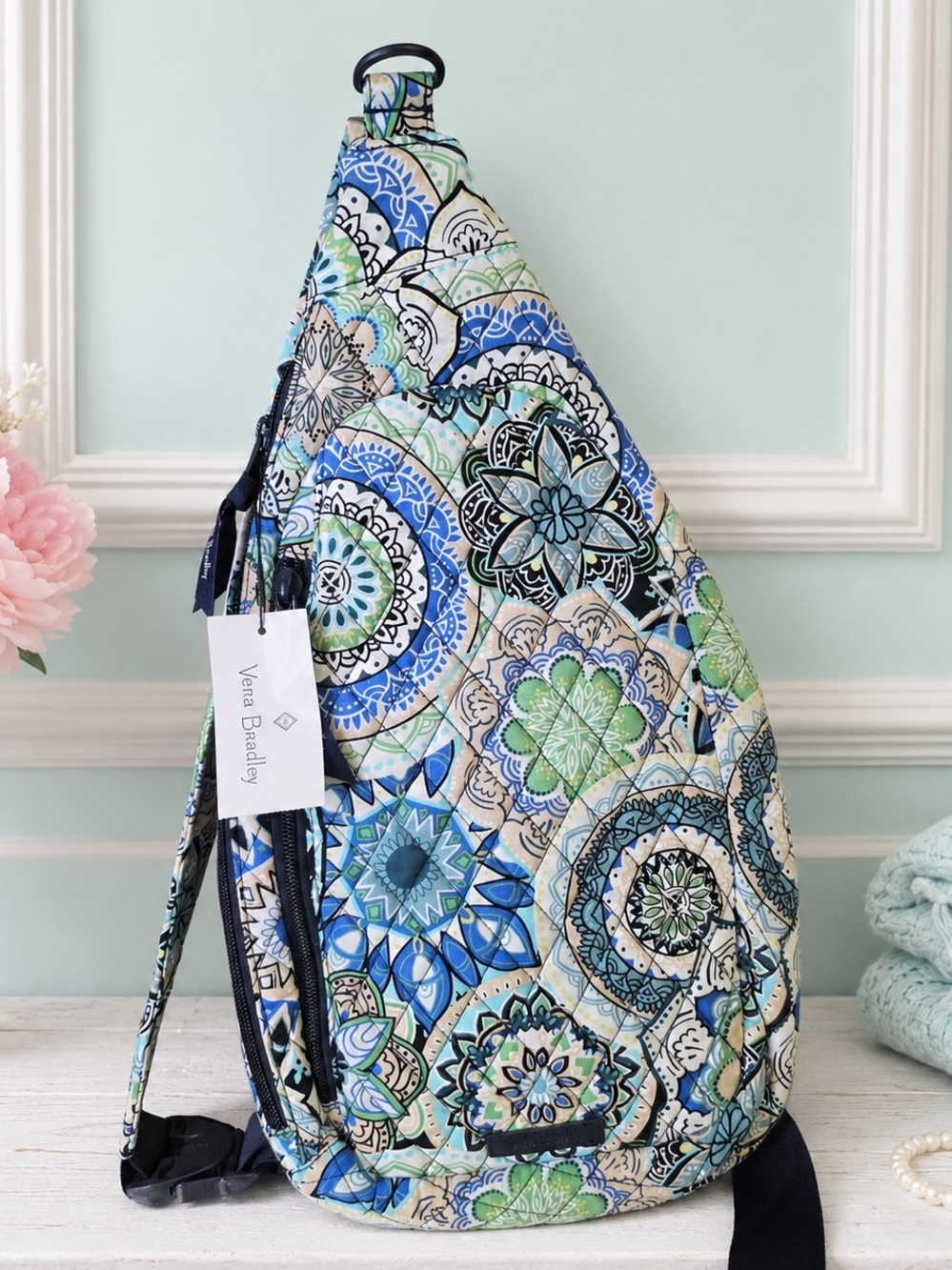 Vera Bradley ReActive Enchanted Mandala Sling Backpack NWT